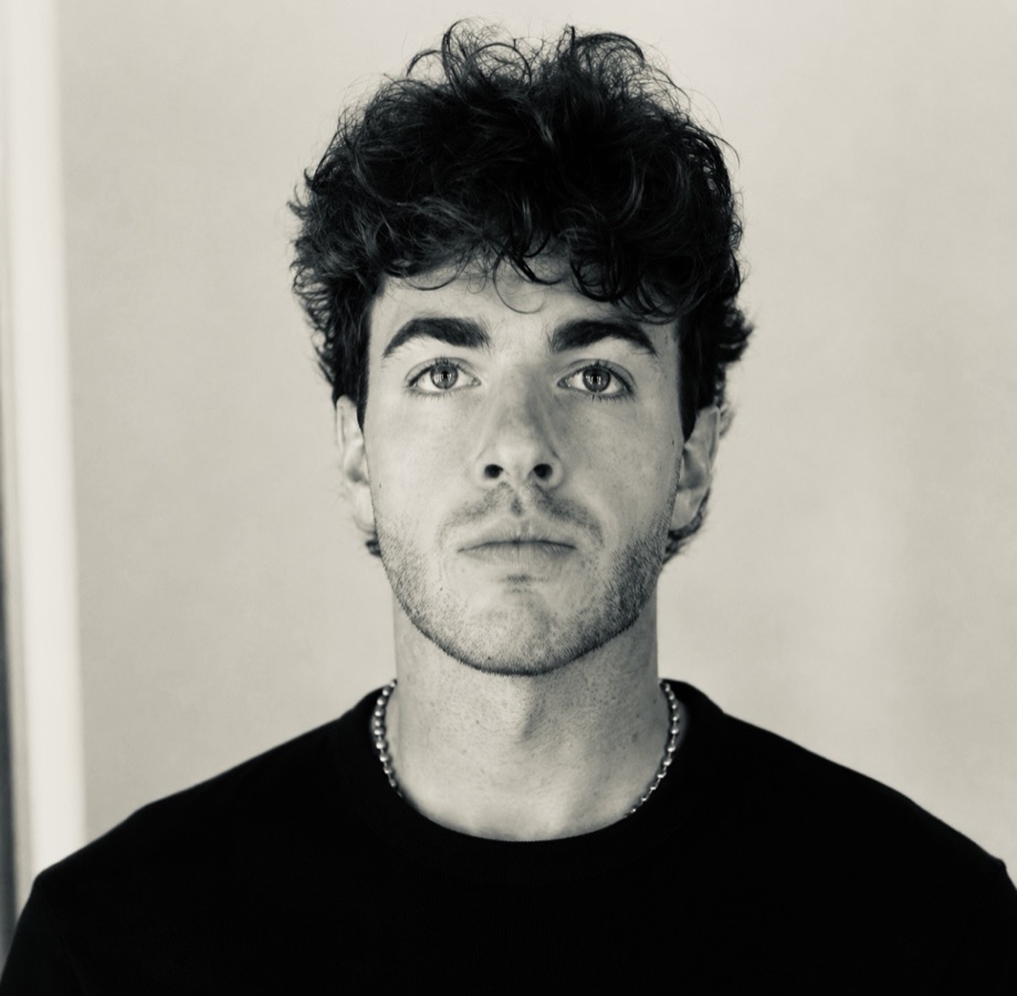 Charlie Denomme, black and white portrait